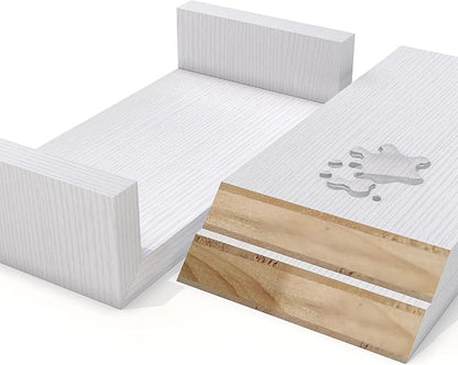 White Floating Shelves for Wall Shelf for Bedroom, Waterproof Solid Wood Floating Shelves Bathroom，Small Relief Textures, Suitable for Bedroom, Living Rooms, Kitchens, Office, and Bathroom