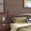 CRE8TIVE Tan Brown Rattan Peel and Stick Wallpaper Non-Textured Weaving Cane Wallpaper for Bedroom Bathroom Faux Woven Rattan Look Contact Paper Waterproof Vinyl for Cabinets Table Nightstand 12