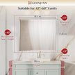 Keonjinn 42 x 36 Inch Bathroom Mirror with Beveled Edge, Frameless Mirrors for Over Sink, Rectangle Wall Mirror Shatterproof, Modern Decorative for Living Room, Entryway, Bedroom, Horizontal/Vertical