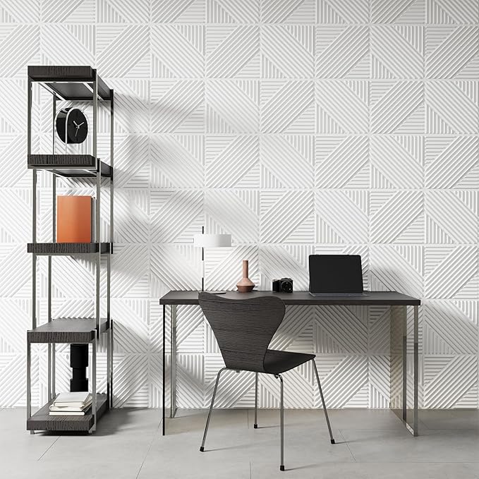 Art3d 33-Pack 3D Wall Panels for Interior Wall Decor, Textured Accent Walls Paneling for Living Room, Bedroom, TV Background, 12