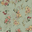 Vintage Green Floral Wallpaper Peel and Stick French Flower Wallpaper 17.7