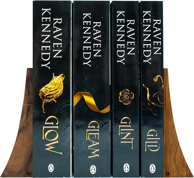 TILISMA Bookends for Heavy Books – Walnut Wood Book Ends for Shelves – Heavy Duty Bookends to Hold Books – Decorative Book Ends for Home Library – Wooden Bookend for Shelf - Bookshelf Accessories