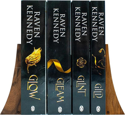 TILISMA Bookends for Heavy Books – Walnut Wood Book Ends for Shelves – Heavy Duty Bookends to Hold Books – Decorative Book Ends for Home Library – Wooden Bookend for Shelf - Bookshelf Accessories