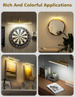 VOLISUN Picture Lights for Wall, 16 inch Rechargable Picture Light Battery Operated, 3 Color Temperatures Cordless Picture Light with Remote, Art Light for Paintings, Gallery, Portrait, 2 Pack (Gold)