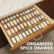 SpaceAid Bamboo Spice Drawer Organizer, (Need 3