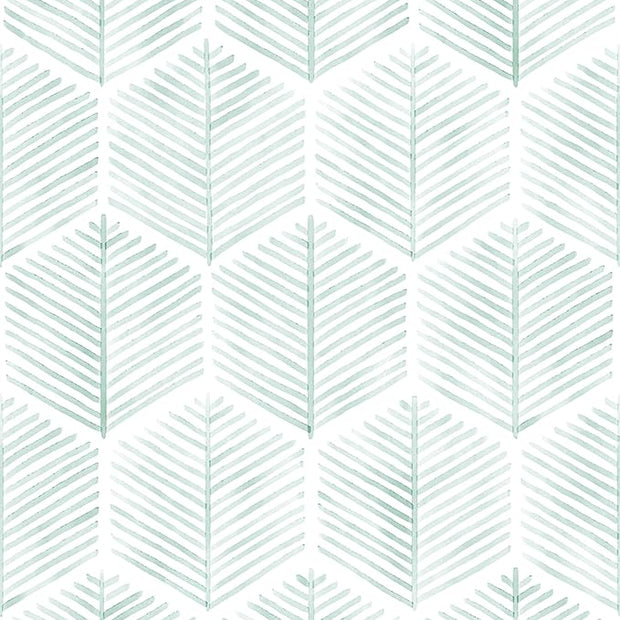 MelunMer Modern Peel and Stick Wallpaper Boho Contact Paper for Cabinets/Drawers 591In L 17.3In W Self Adhesive Removable Wallpaper for Bedroom/Bathroom Waterproof Geometric Contact Paper Green/White
