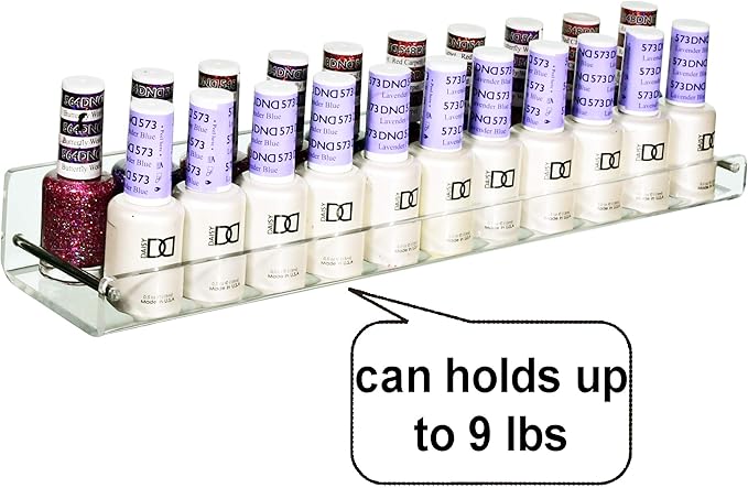 AMT 6 Pack Acrylic Floating Shelves, 15