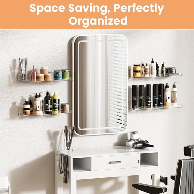 upsimples Acrylic Shelves for Bathroom Storage, 15