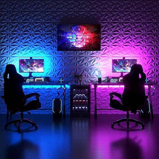 Art3dwallpanels 33 Pack 3D Wall Panel Diamond for Interior Wall Décor, PVC Flower Textured Wall Panels for Living Room Lobby Bedroom Hotel Office, Black, 12''x12'' Cover 32.Sq.Ft.