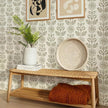 Wudnaye Floral Peel and Stick Wallpaper Vintage Tulip Floral Wallpaper 17.7in×590.4in Flower Farmhouse Contact Paper Peel and Stick Neutral Self Adhesive Removable Vinyl Wall Paper for Kitchen Bedroom