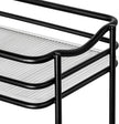 LYNK PROFESSIONAL® Pull Out Spice Rack Organizer for Inside Kitchen Cabinets - 4-3/8 inch Wide - Slide Out Drawer – Black Sliding Spice Organization for cabinet - Spice Racks - 2 Tier