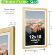 FrameWorks 2-Pack, 12x18 Matted to 11x17 Picture Frame, Natural Oak – Classic Wooden Photo Frame with Tempered Glass, Modern Matte Finish for Prints, Posters, Certificates & Wall Decor – Gallery-Ready