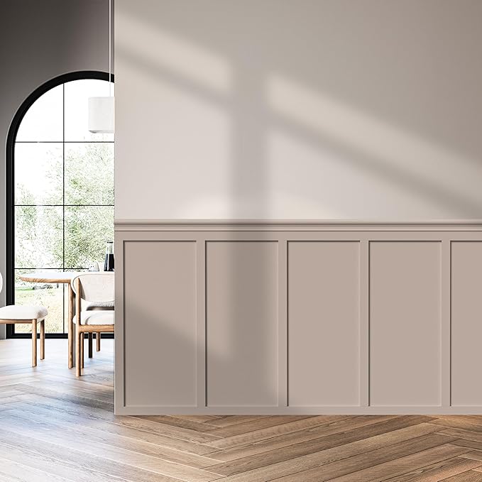 Peel and Stick Wall Molding Kit, Accent Wall Panels for Interior Wall Decor with Double-Sided Tape, Board and Batten Pre-Cut PS Wainscoting Panels (94 * 55 in)