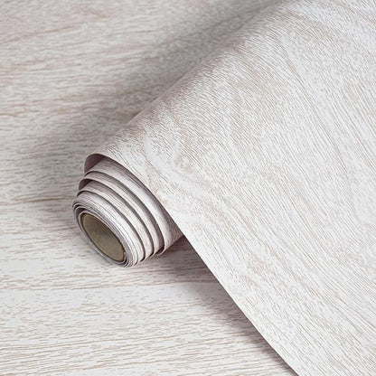 White Wood Contact Paper for Cabinets and Drawers Wood Grain Peel and Stick Wallpaper for Furniture Table Shelf Liner Self-Adhesive Wallpaper Vinyl Waterproof Easy to Install/Clean 18inW 393inL