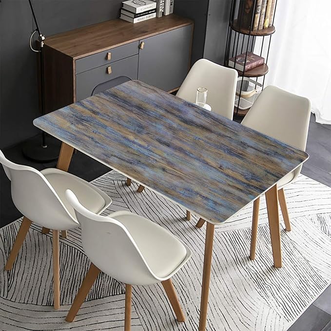 CiCiwind Wood Wallpaper Purple Blue Contact Paper 393.7”x17.7”Peel and Stick Wallpaper Self-Adhesive Removable Wall Paper for Walls Covering Cabinets Shelf Drawer Decorative Paper Vinyl Film