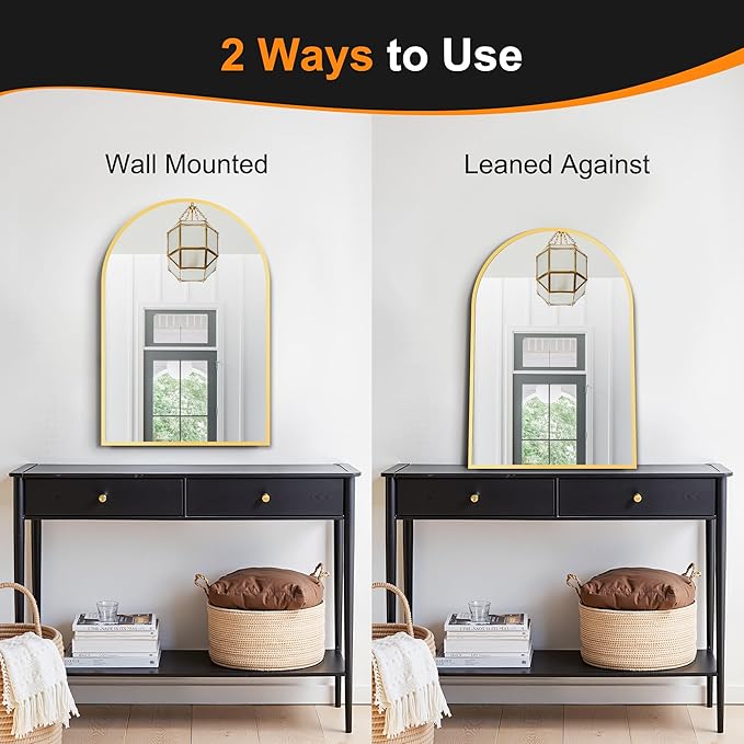Delma Arched Bathroom Mirror, 20