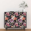 Purple Vintage Floral Wallpaper Peel and Stick Red Rose Peony Flowers Contact Paper 17.5