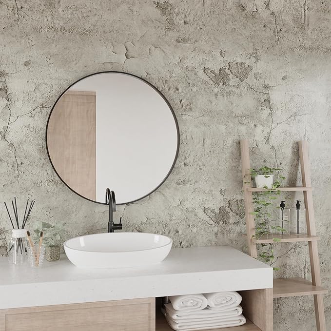 VEELIKE Grunge Cracked Concrete Wallpaper Peel and Stick 118''x32'' Wide Beige Concrete Contact Paper for Countertops Waterproof Self Adhesive Removable Cement Vinyl Wallpaper for Bedroom Bathroom