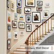 Vittanly 11x14 Picture Frame Set of 4, Display Pictures 8x10 with Mat or 11x14 without Mat, Gallery Wall Frame Set for Wall or Tabletop, Engineered Wood with Shatter Resistant Plexiglass, Natural