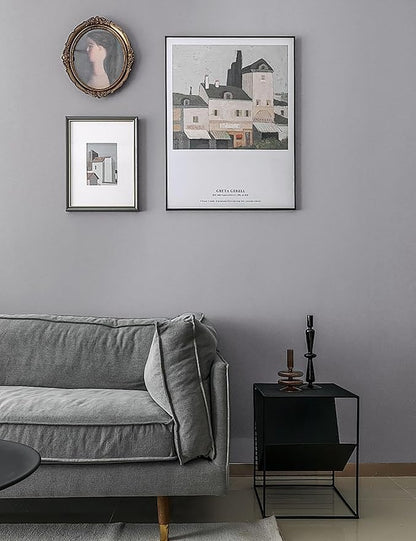 Peel and Stick Wallpaper Solid Color Grey Contact Paper Matte Wallpaper for Bedroom Bathroom Modern Wall Paper Removable Self-Adhesive Kitchen Wall Decor Vinyl Roll 17.3" x 394"