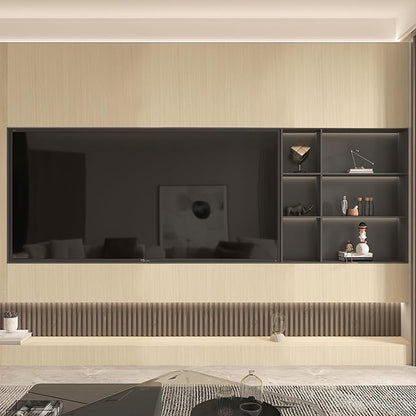 BOMENG White Oak Wood Contact Paper Peel and Stick Light Oak Wallpaper Countertops for Kitchen Beige Wood Wallpaper 16"x118" Faux Wood Grain Wall Paper for Cabinets Drawes Liner Walls Desk