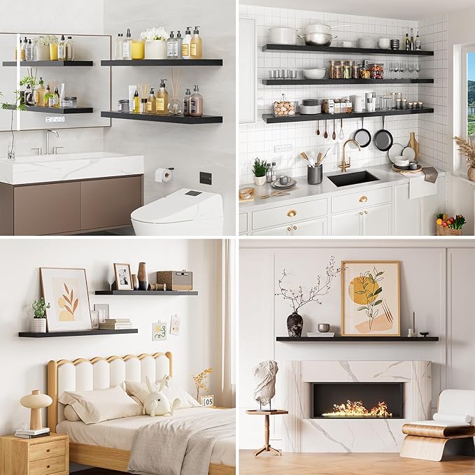 Heimlove Floating Shelves for Wall 48 Inches Long,9.3