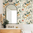 Livebor Vintage Floral Peel and Stick Wallpaper Floral Contact Paper 16.9