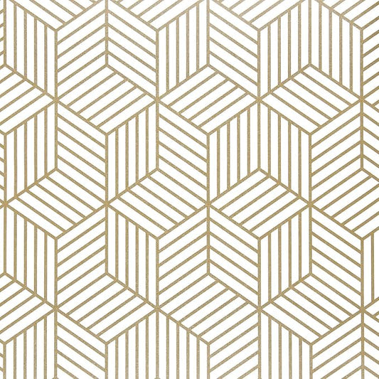 WENMER Geometric Hexagon Peel and Stick Wallpaper - 17.7 Inch x 472 Inch, Removable Self-Adhesive Vinyl Film for Bedroom, Bathroom, Shelf, Cabinet, Drawer