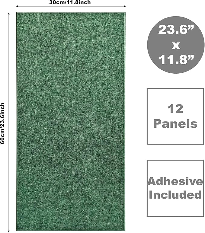Acoustic Panels 12-Pack Soundproof Wall Panels 24