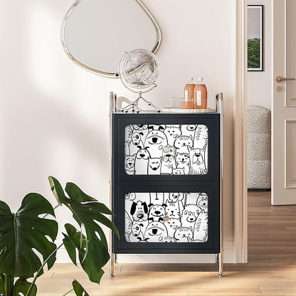 Peel and Stick Wallpaper Contact Paper Black and White Wallpaper Modern Dog Animal Wall Paper Textured Self Adhesive Removable Wallpaper for Nursery Kids Room Shelf Liner Vinyl Roll 197"x17.3"