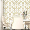 Vintage Symmetry Wallpaper Peel and Stick Beige Floral Wall Paper Boho 17.5