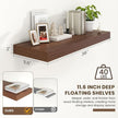 12 Inch Deep Floating Shelves | 36 Inch Walnut Floating Shelves | 36