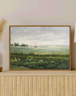 SHENIFY Landscape Framed Canvas Wall Art Vintage Classical The Vast Grassland Prints Hallway Bathroom Office Decor - 11x14in Natural Framed