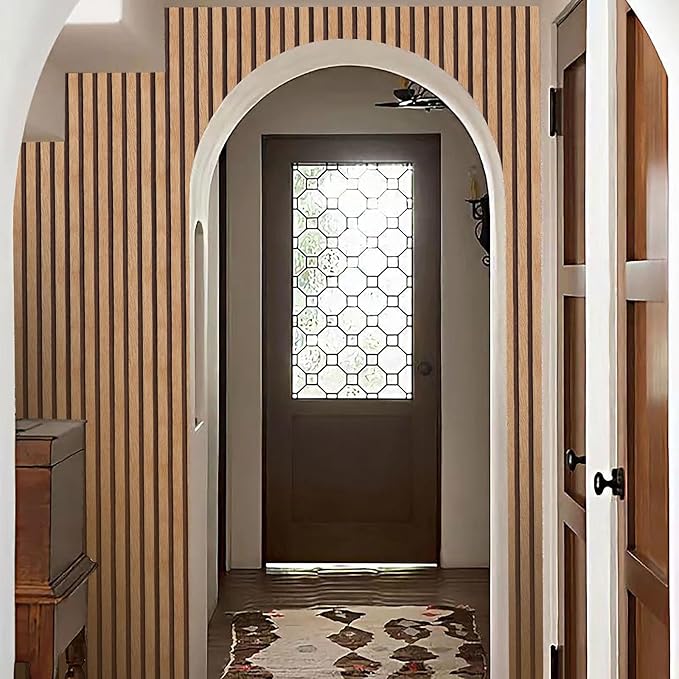 Yun-aeon Natural Wood Peel and Stick Wallpaper Wood Slats - 17.3