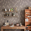 Herringbone Peel and Stick Wallpaper Geometric Wallpaper Boho Contact Paper for Cabinets Stripe Wallpaper for Bedroom 16''×354'' Adhesive Removable Waterproof Wall Paper for Bathroom Laundry Room
