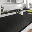 Livelynine Textured Black and Gold Wallpaper Peel and Stick Black and Gold Contact Paper for Cabinets Countertops Desk Covering Waterproof Renter Friendly Wallpaper for Bathroom Apartment 15.8X78.8