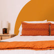 WADILE Grasscloth Peel and Stick Wallpaper 15.7in x 196.8in, Textured Contact Paper for Cabinets, Faux Linen Wall Paper Pull and Stick, Fabric Vinyl Wallpaper Self Adhesive Orange