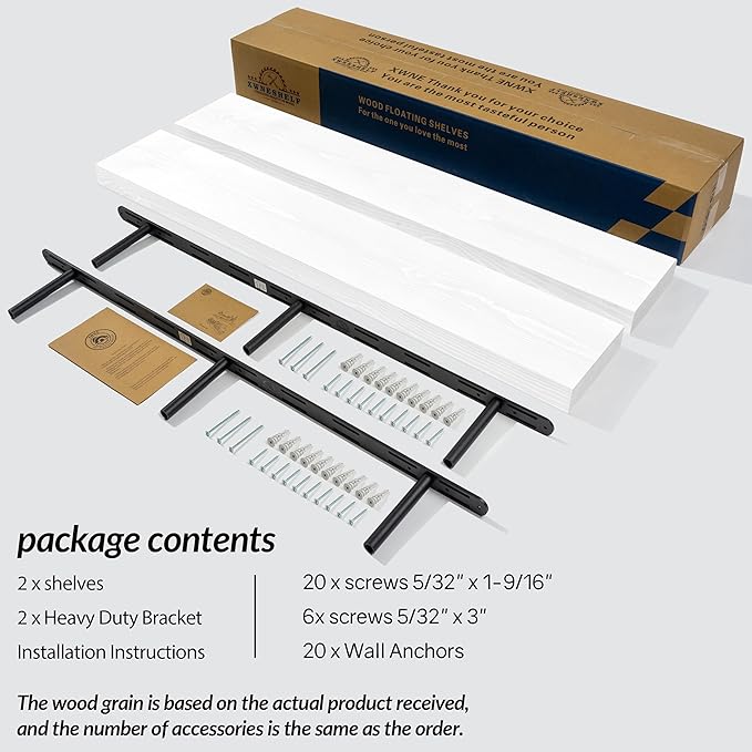Rusitc Floating Shelves 48 inch Long 8 