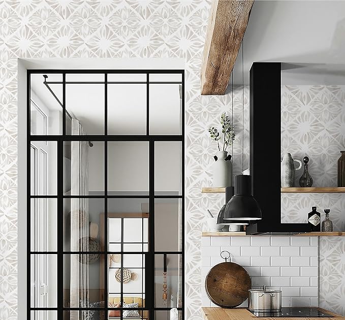 Geometric Peel and Stick Wallpaper Boho 393 