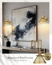 Brass Wall Sconce, HWH Modern Wall Light Sconces for Bedroom Bathroom, 1-Light Indoor Wall Light Fixtures with Metal Shade, White Interior, Gold Finish, 5HZG56BL BG