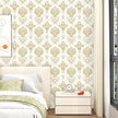 Vintage Symmetry Wallpaper Peel and Stick Beige Floral Wall Paper Boho 17.5