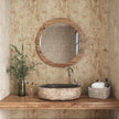 VEELIKE Grunge Cracked Concrete Wallpaper Peel and Stick 118''x32'' Wide Beige Concrete Contact Paper for Countertops Waterproof Self Adhesive Removable Cement Vinyl Wallpaper for Bedroom Bathroom