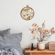 KSDUT Aesthetic Flower Retro Beige Wall Art Decor - Botanical Neutral Mid Century Modern Wall Art Canvas Frame Hanging Prints, Vintage Landscape Round Wall Art Decor for Home Decorations 10