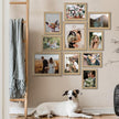 LUCKYLIFE Picture Frame Set 10-Pack, Gallery Wall Frame Collage with 8x10 5x7 4x6 Frames in Natural Woodgrain Finishes