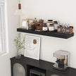 48 Inch Black Floating Shelf | 12 Inch Deep Floating Shelves Set of 1 | 48