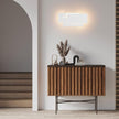 Ralbay 36W LED Modern Wall Sconce Matte White Aluminum Minimalist Indoor Wall Lamp for Bedroom & Hallway, 2700-3000K Warm White, Hardwired Non-Dimmable