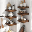 12 Inch Square Floating Shelves for Wall 2 Pack, 12