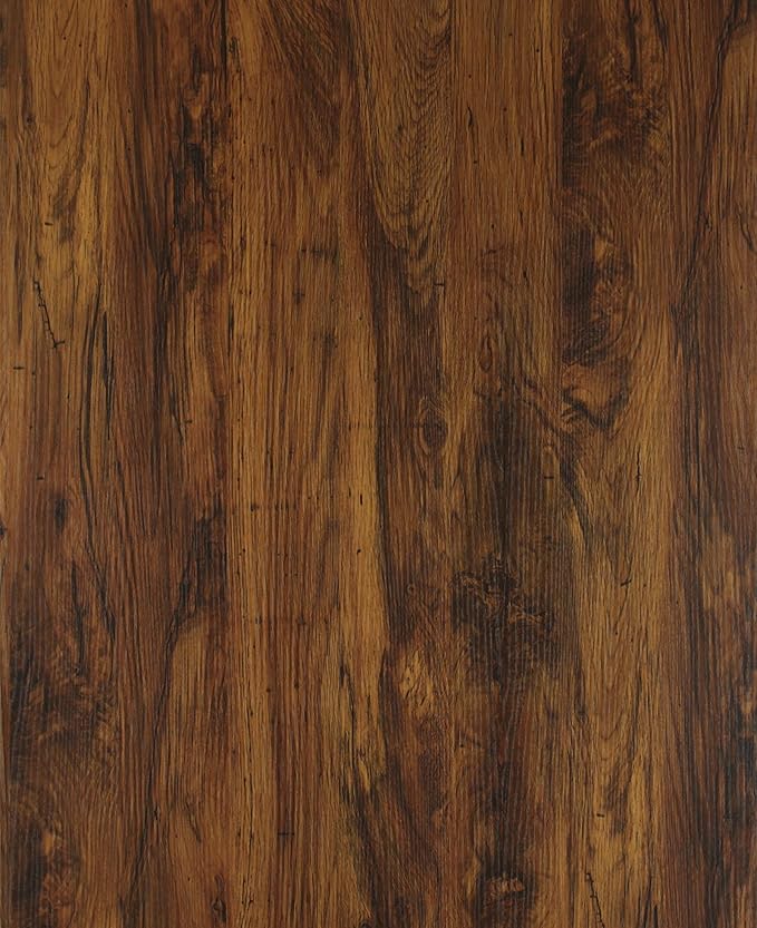 197"x15.7"Wood Contact Paper Brown Thickened Texture Wood Wallpaper Peel and Stick Wallpaper Brown Yellow Wood Wallpaper Removable Rustic Wood Grain Self-adhesive Vintage Cabinet Desk Vinyl Roll