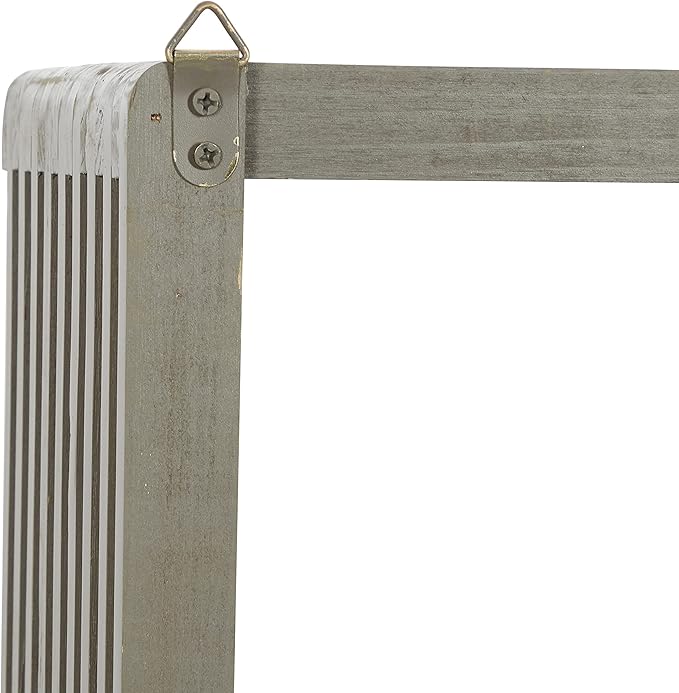 Deco 79 Wall Shelf, 12" L x 7" W x 12" H, Grey