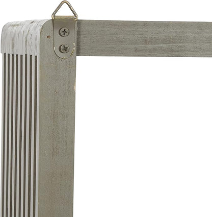 Deco 79 Wall Shelf, 12" L x 7" W x 12" H, Grey